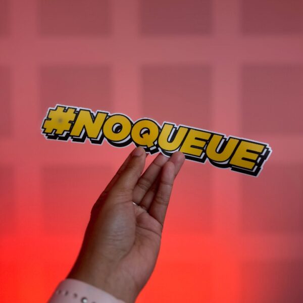 SoyaCincau Signature #NoQueue Bold Die-Cut Sticker